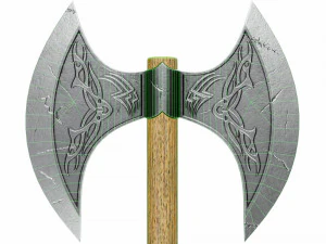 Double edged battleaxe 3D Model