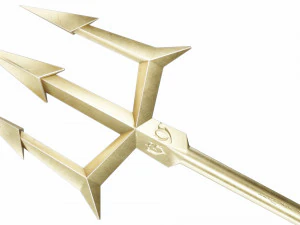 Golden trident 3D Model