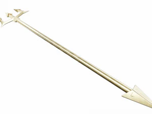 Golden trident 3D Model