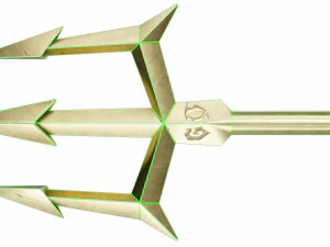 Golden trident 3D Model
