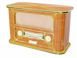 古いラジオ 3Dモデル