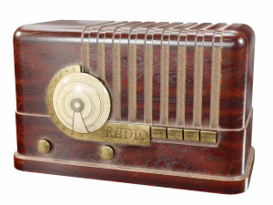 Altes Tischradio 3D Modell