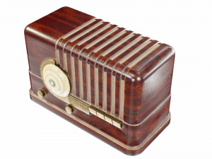 Old table radio Model 3D