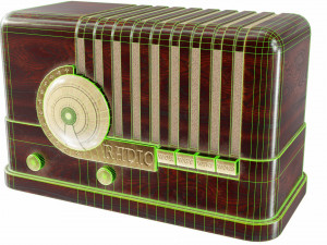 Old table radio Model 3D