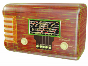 Retro radio 3D Модель