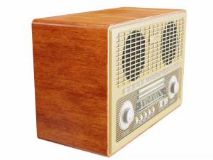Vintage radio Modelo 3D