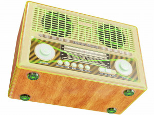 Vintage radio Modelo 3D