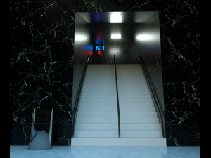 3d hotel-plaza lob model Modello 3D