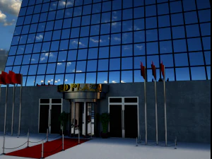 3d hotel-plaza lob model 3D Model