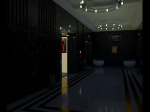 3d hotel-plaza lob model 3D Model