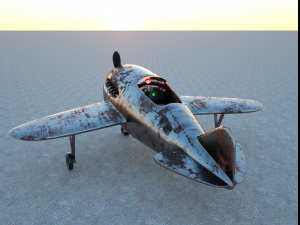 iron airplane Modello 3D