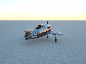 iron airplane Modello 3D