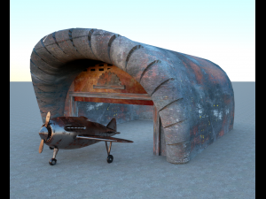 iron airplane Modello 3D