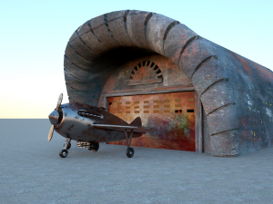 iron airplane Modello 3D