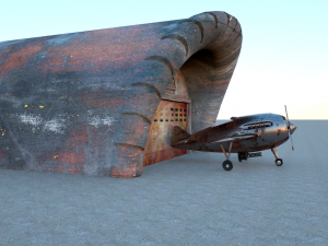 iron airplane Modello 3D