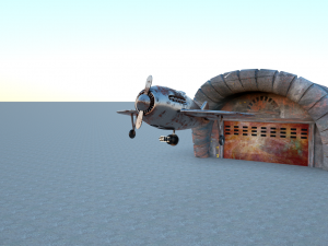 iron airplane Modello 3D