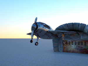 iron airplane Modello 3D