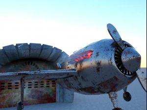 avi&atilde;o de ferro Modelo 3D