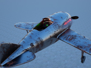 iron airplane Modello 3D