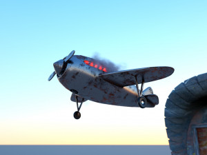 iron airplane Modello 3D