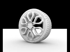 3d fantastik wheel 3D Model