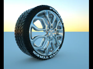 3d fantastik wheel 3D Model