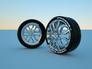 3d fantastik wheel 3D Model