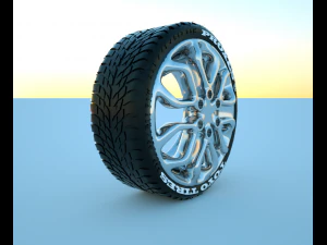 3d fantastik wheel 3D Model