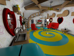 3d perfect cartoon house 3D Model