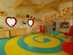 3d perfect cartoon house 3D Model