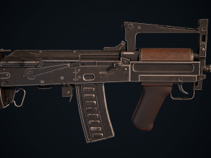 - groza groza oc 14 rifle fbx and texture Modello 3D