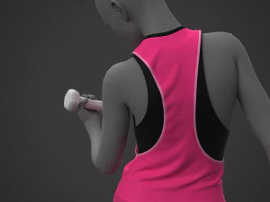 Жіночий спортивний костюм 3D Модель