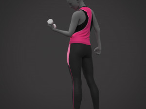 Female Sports Outfit 3D Модель
