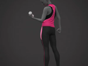 Female Sports Outfit 3D Model