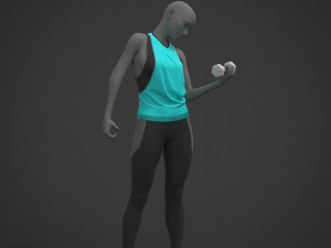 Female Sports Outfit 3D Модель