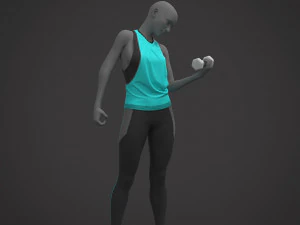 Female Sports Outfit 3D Model