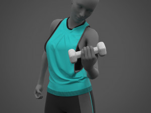 Female Sports Outfit 3D Модель