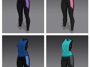 Female Sports Outfit 3D Model
