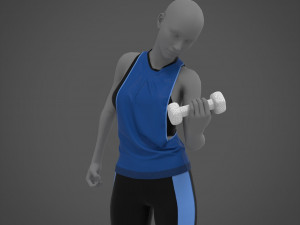 Female Sports Outfit 3D Модель