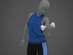 Female Sports Outfit 3D Model