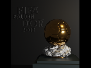 Fifa Golden Ball Ballon Dor 3D Model