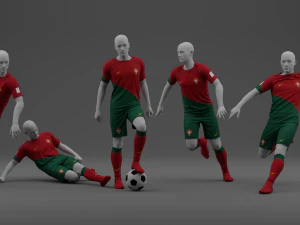 Португалія 2022 Домашня Джерсі 3D Модель