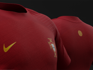 Portugal 2022 Home Jersey 3D Model