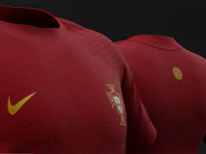 Portugal 2022 Home Jersey 3D Model