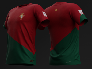 Portugal 2022 Home Jersey 3D Model