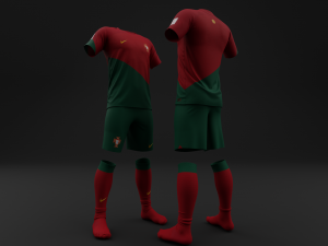 Portugal 2022 Home Jersey 3D Model