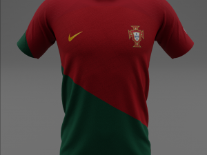 Portugal 2022 Home Jersey 3D Model