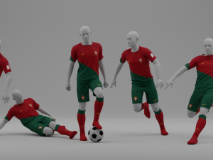 Portugal 2022 Home Jersey 3D Model