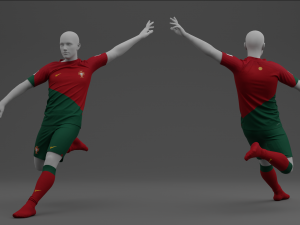 Portugal 2022 Home Jersey 3D Model