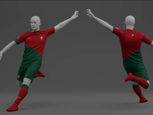 Portugal 2022 Home Jersey 3D Model